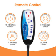 Massage Seat Cushion with 10 Vibration Motors, Back Massage Chair Pad for Back Pain Relief, Gifts