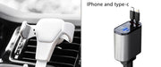 Metal Car Charger 100W Super Fast Charging Car Cigarette Lighter USB and TYPE-C Adapter