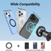 For [Magsafe Car Mount] [360°Flexible Rotation] [20X Strong Magnets] Upgraded Metal Hook, Hands-Free Phone Holder Fit for Iphone 16/15/14/13/12 Series, Black