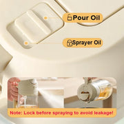 2 in 1 200/300/500Ml Oil Spray for Kitchen Spray Oil Bottle Oil Washer Vinegar Soy Sauce Sprayer Containers Washer